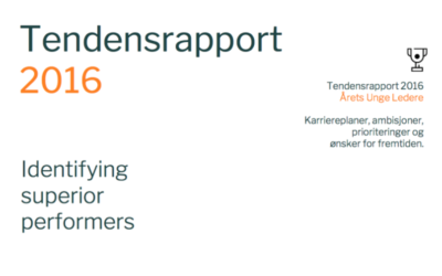 Last ned Tendensrapporten 2016!